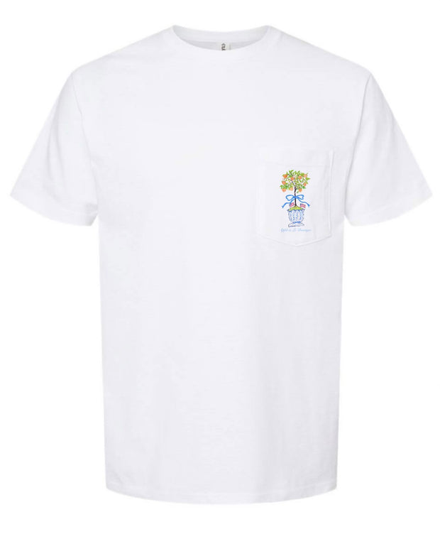 PRE ORDER // Apple & Lo Peach Tree T-Shirt - White