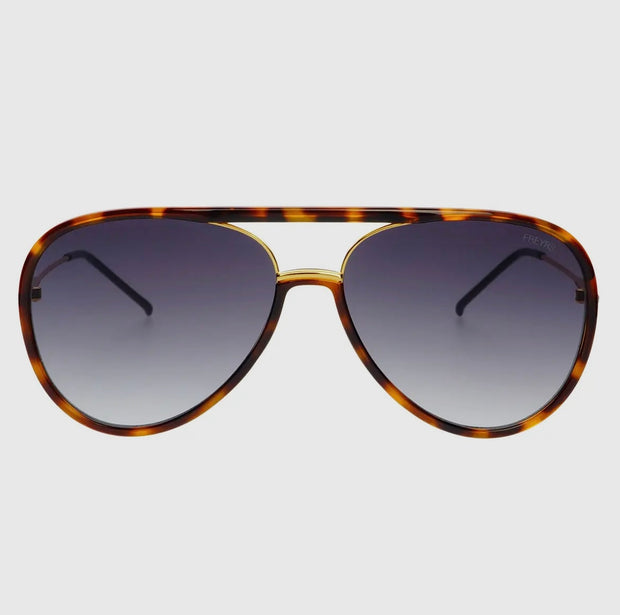 Shay Aviator Sunglasses - Tortoise / Gradient Gray