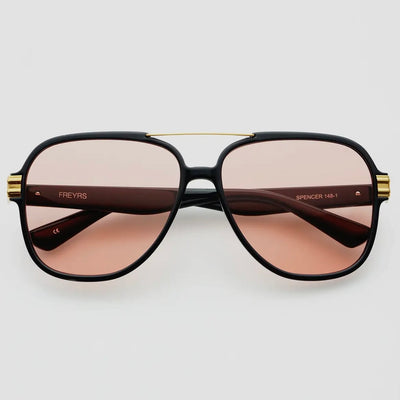 Spencer Sunglasses - Black / Pink