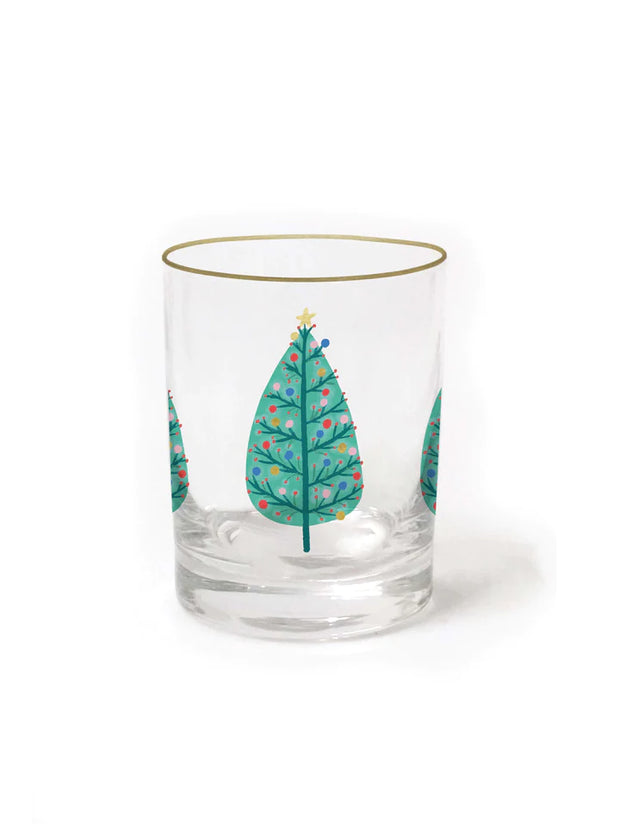 Green Tree Cocktail Glass